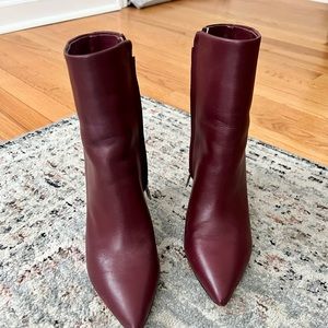 Marc Fisher burgundy booties